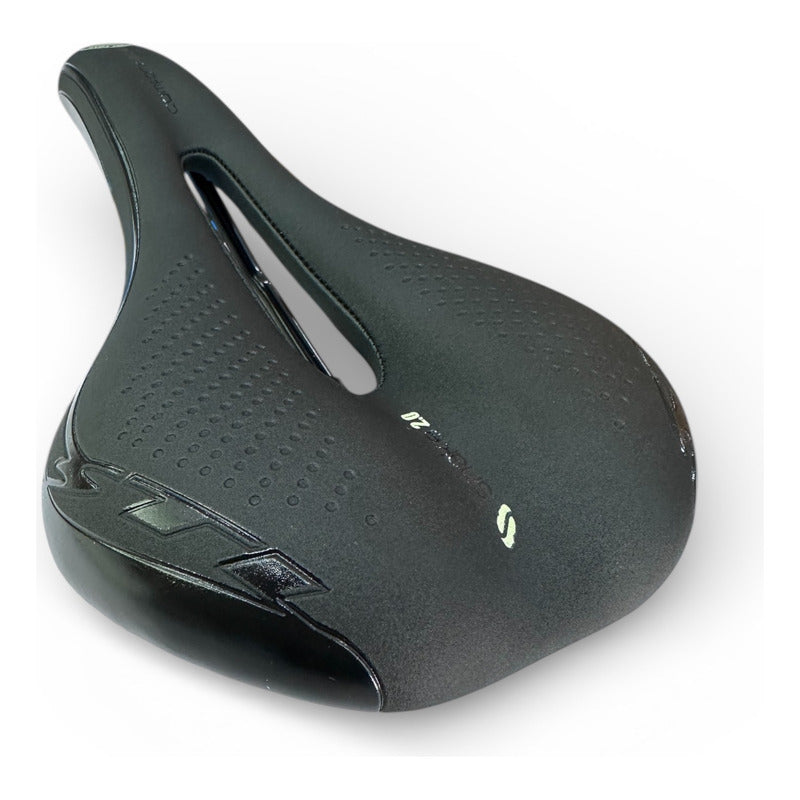 Sillín Bicicleta Stl Snake 2.0 Memory Foam Mtb Ruta Negro 27 Cm 14.5 Cm