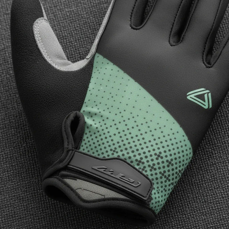 Guantes Ciclismo Gw Tyko Dedo Largo Comfort Negro Verde S