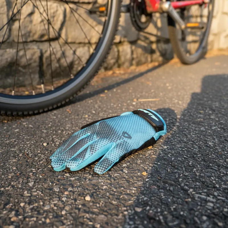Guantes Gw Pulse Niños Niñas Bicicletas Ruta Y Mtb Azul M