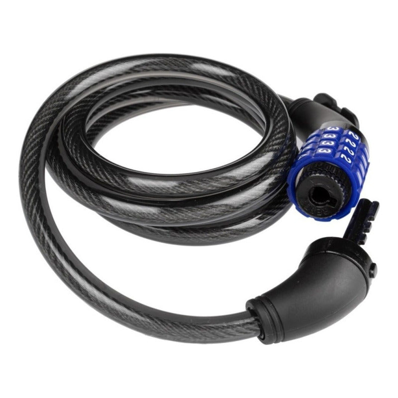 Candado Para Bicicleta De Clave Gw Guaya 150 Cm Color Negro Negro