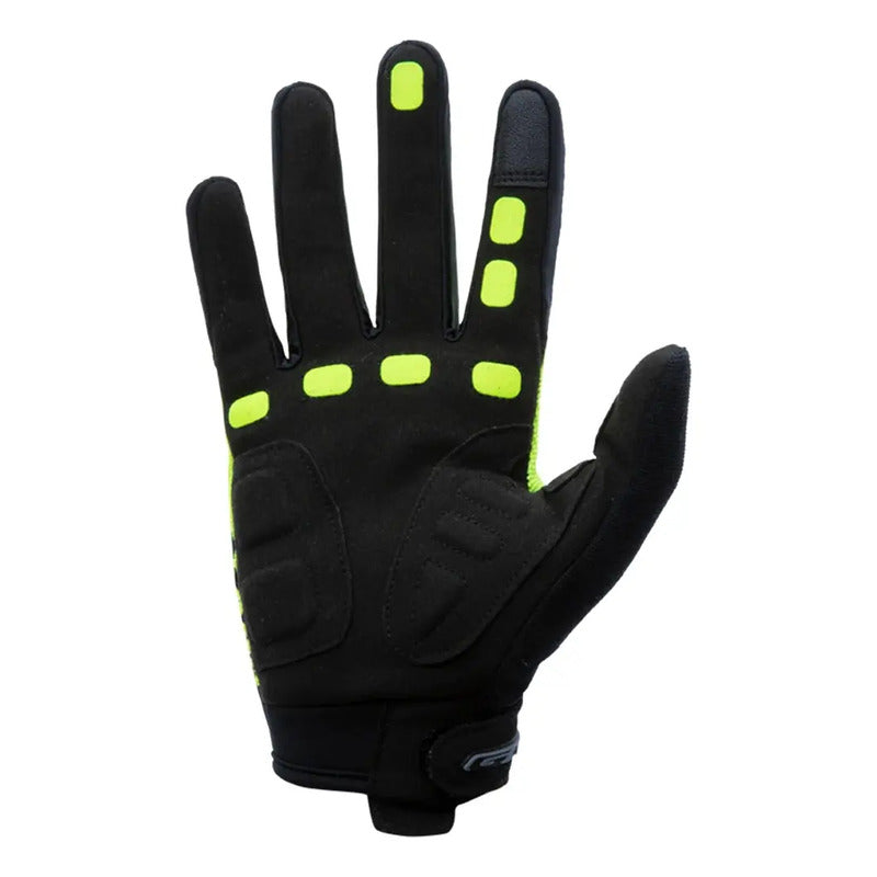 Guantes Largos En Gel Gw Ciclismo Bicicletas Mtb Ruta Color Amarillo Talla S