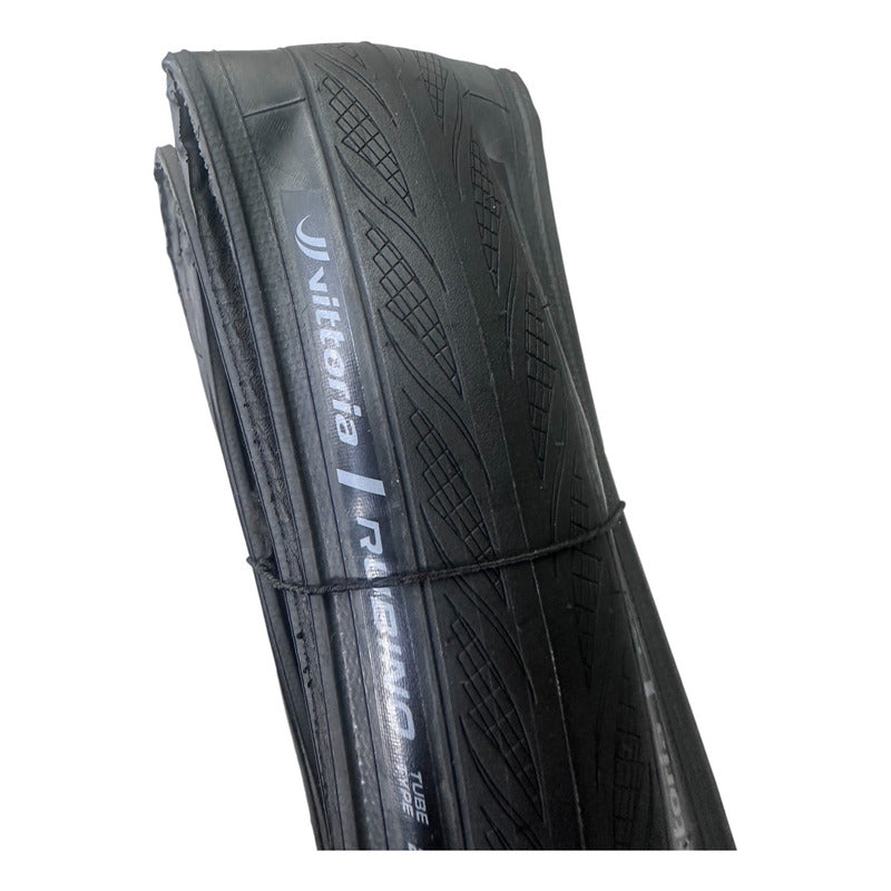Llanta Bicicleta Ruta Vittoria Rubino 700x28 Plegable Negro
