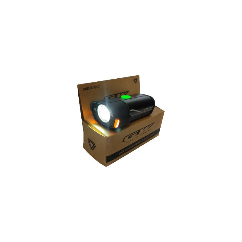 Luz Linterna Bicicleta Gw Alta Luminosidad 500lm Usb Negro