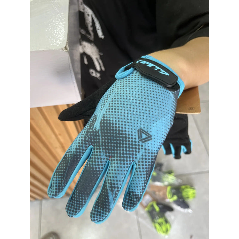 Guantes Gw Pulse Niños Niñas Bicicletas Ruta Y Mtb Azul M