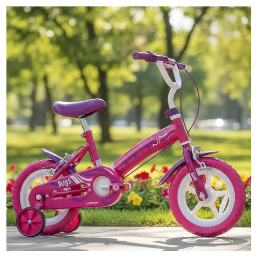 Bicicleta Rin 12 Bugs Gw Con Auxiliares Niños Niñas Liviana Color Rosa Tamaño Del Marco 12 Único