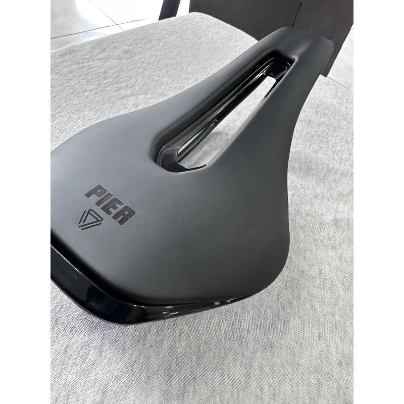 Sillín Gw Pier Antiprostatico Cómodo Bicicletas Ruta Y Mtb Negro 13.5 Cm 2.4 Cm