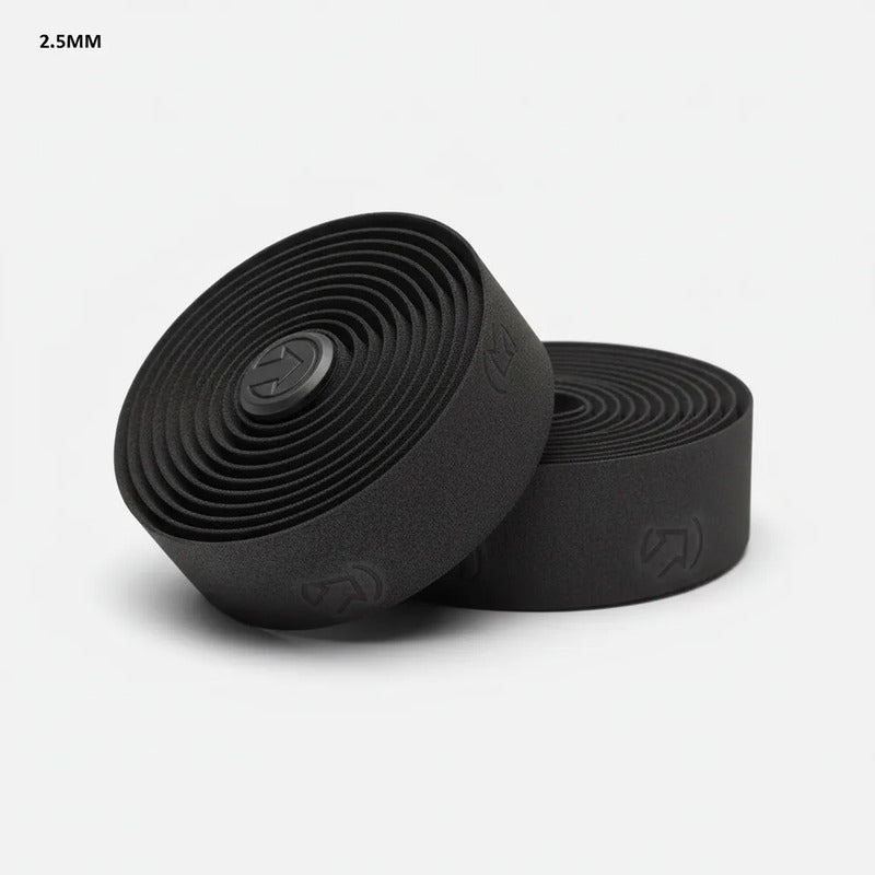 Cintas De Manubrio Ruta Peaked Sport Corcho Negro 2.5mm Pro Negro Lisa