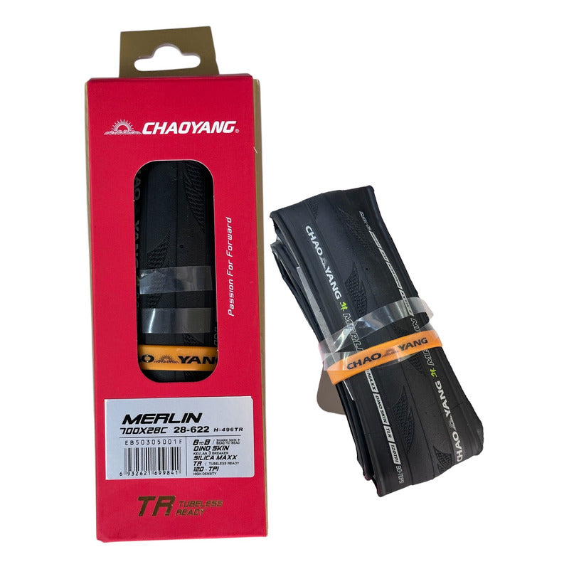 Llanta Bicicleta Chaoyang Merlin 700x28 Tubeless Negro