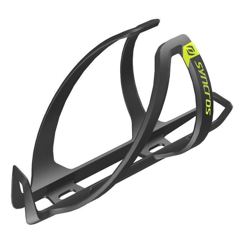 Soporte De Carbono Caramanhola Syncros Coupe Cage 1.0, Color Negro/amarillo