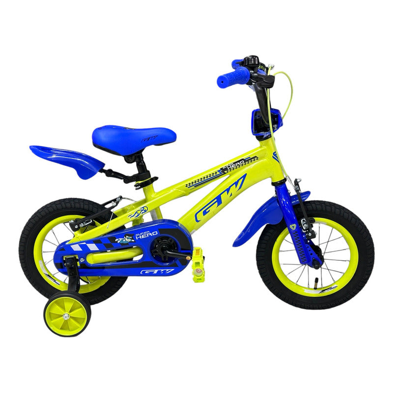 Bicicleta Infantil Gw Super Hero Niño Rin 12