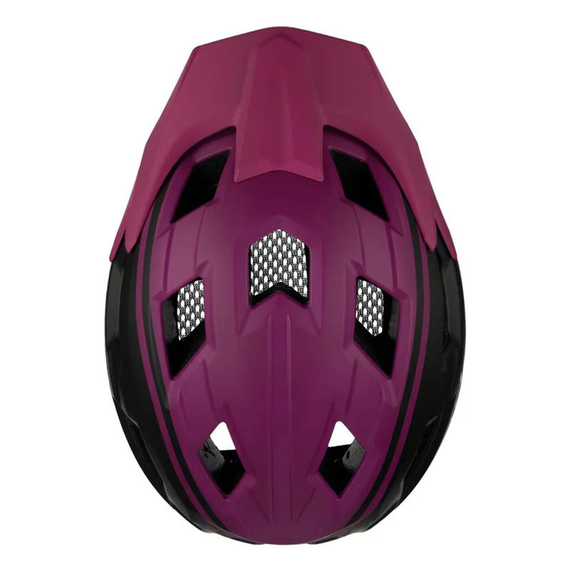 Casco Ciclismo Bmx Full Face Gw Removible X1 Negro Morado S