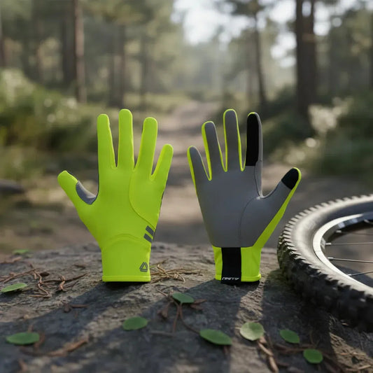Guantes Ciclismo Mtb Ruta Dedo Largo Gw Hotly Amarillo Neon S