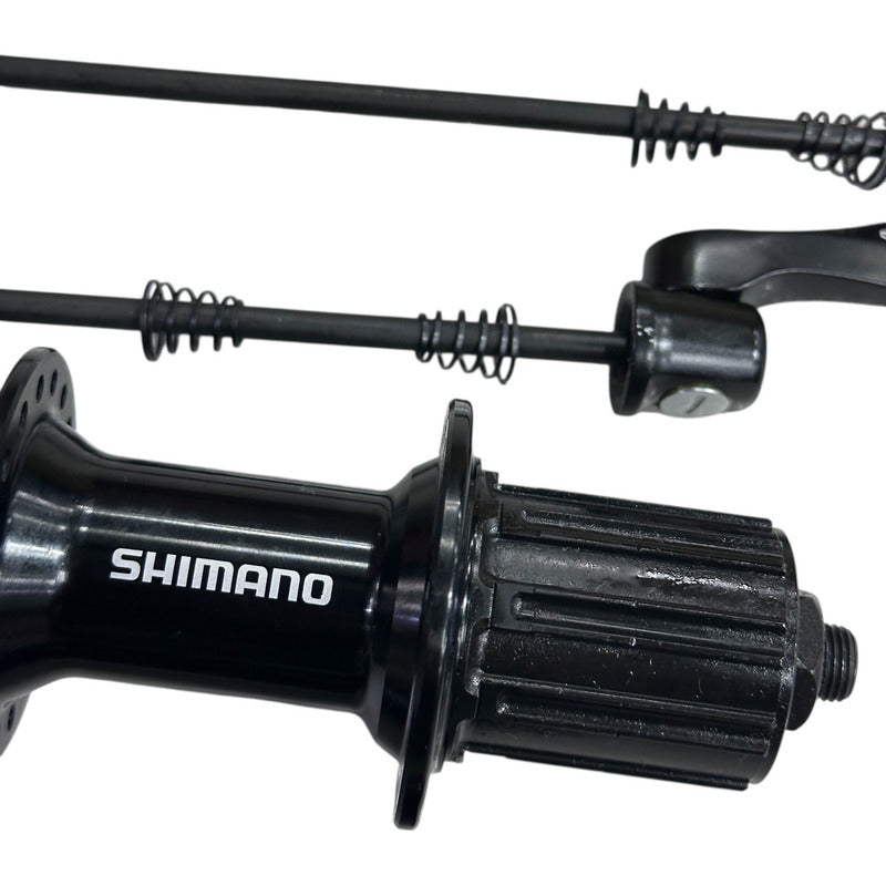Juego De Manzanas Shimano Rs400 10-11v Herradura 36h Negro