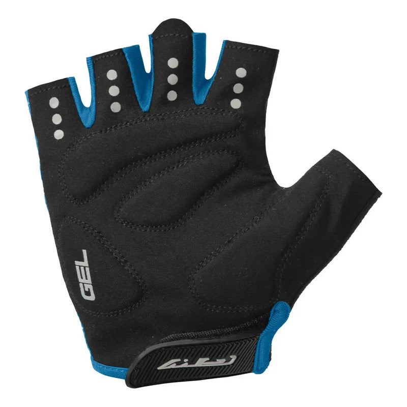 Guantes Ciclismo Dedo Corto Gw Jet Gel Azul S