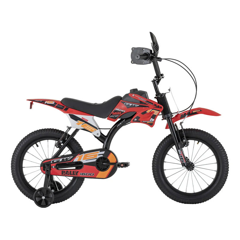 Bicicleta Gw Rally Tipo Moto Rin 16 Rojo Azul 16