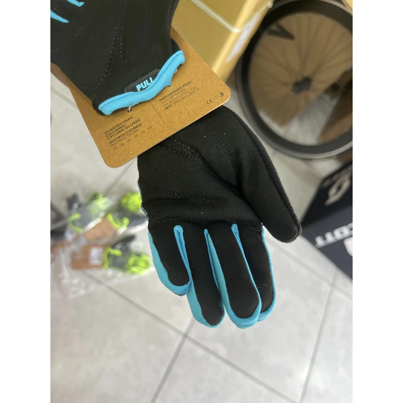 Guantes Gw Pulse Niños Niñas Bicicletas Ruta Y Mtb Azul S