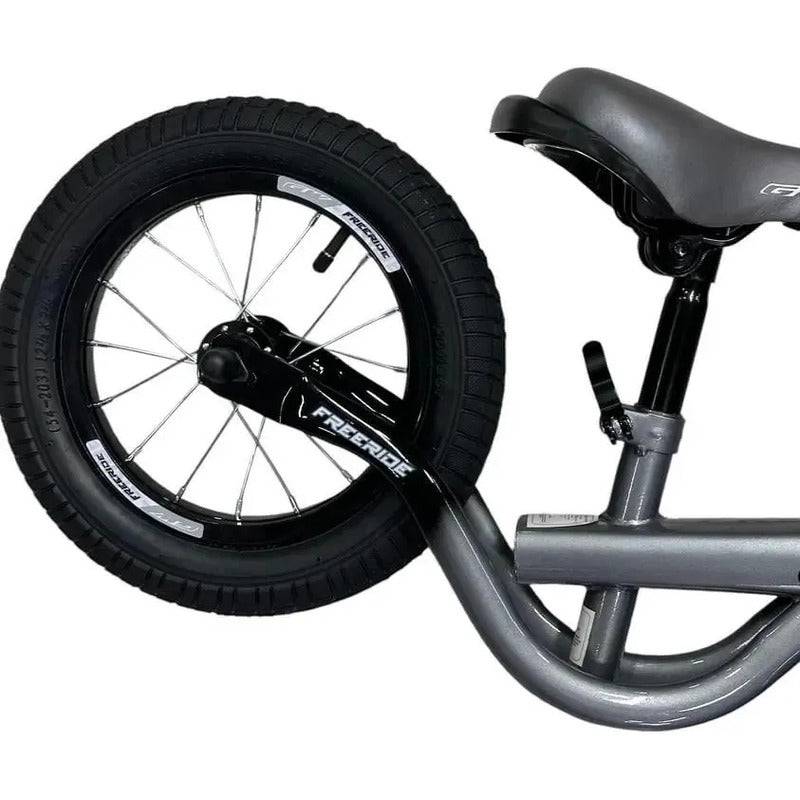 Bicicleta De Impulso Balance Iniciación Gw Freeride Color Gris Metálico