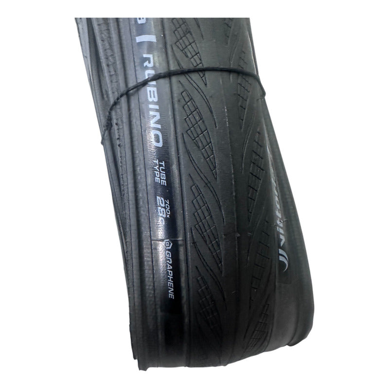 Llanta Bicicleta Ruta Vittoria Rubino 700x28 Plegable Negro