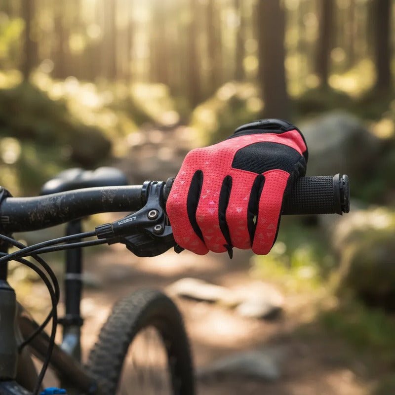 Guantes Ciclismo Mtb Ruta Largo Gw Flow Fucsia Xl
