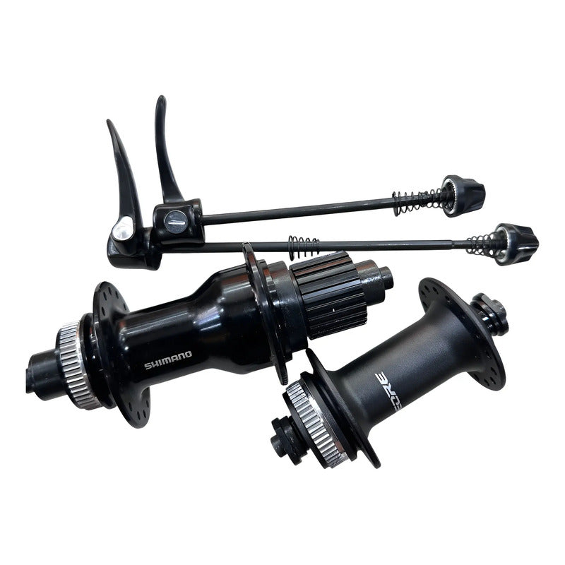 Juego De Manzanas Shimano Qc500 Deore M6000 Negro 36h