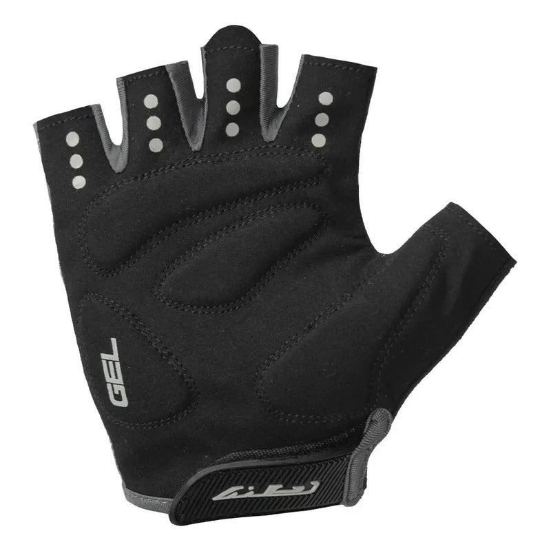 Guantes Ciclismo Dedo Corto Gw Jet Gel Gris Negro S