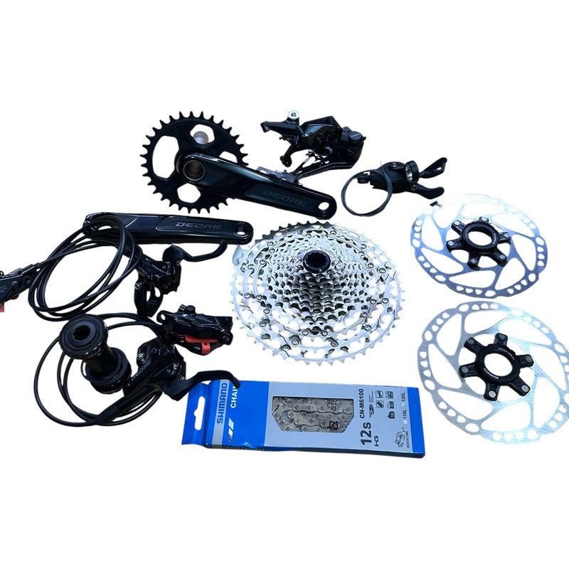 Grupo Bicicleta Shimano Deore M6100 1x12 Monoplato