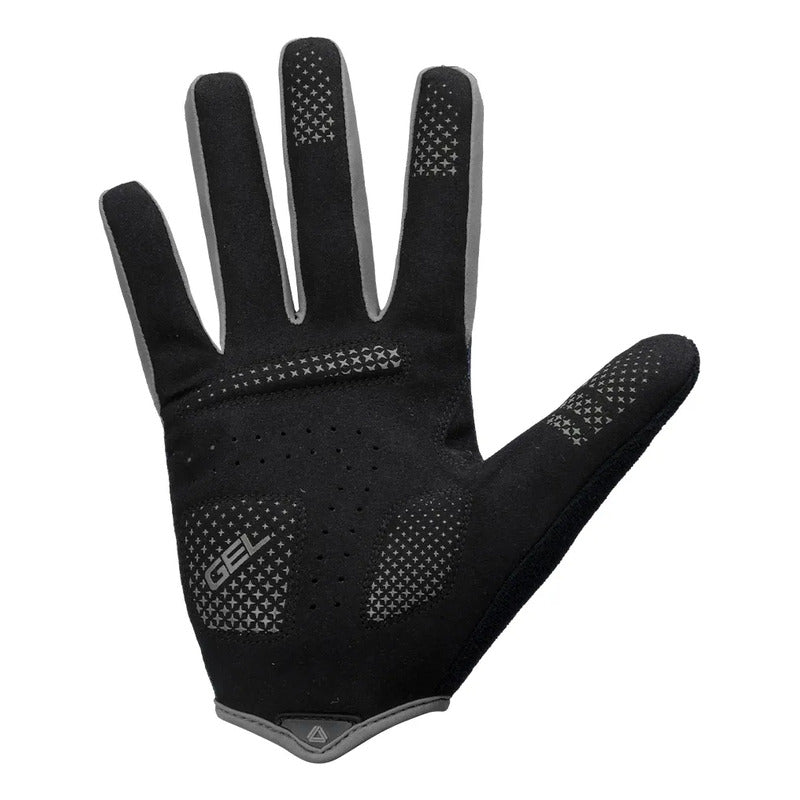 Guantes De Ciclismo Mtb Ruta Dedo Largo Gw Shell Gel Negro-gris L