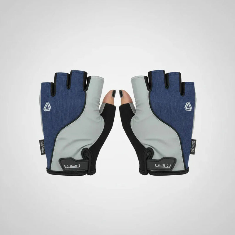 Guantes Corto Ciclismo Gw Bicicletas Ruta Mtb Fluo Azul S