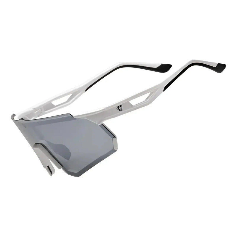 Gafas Ciclismo Running Gw California Full Color Lente Gris Armazón Blanco