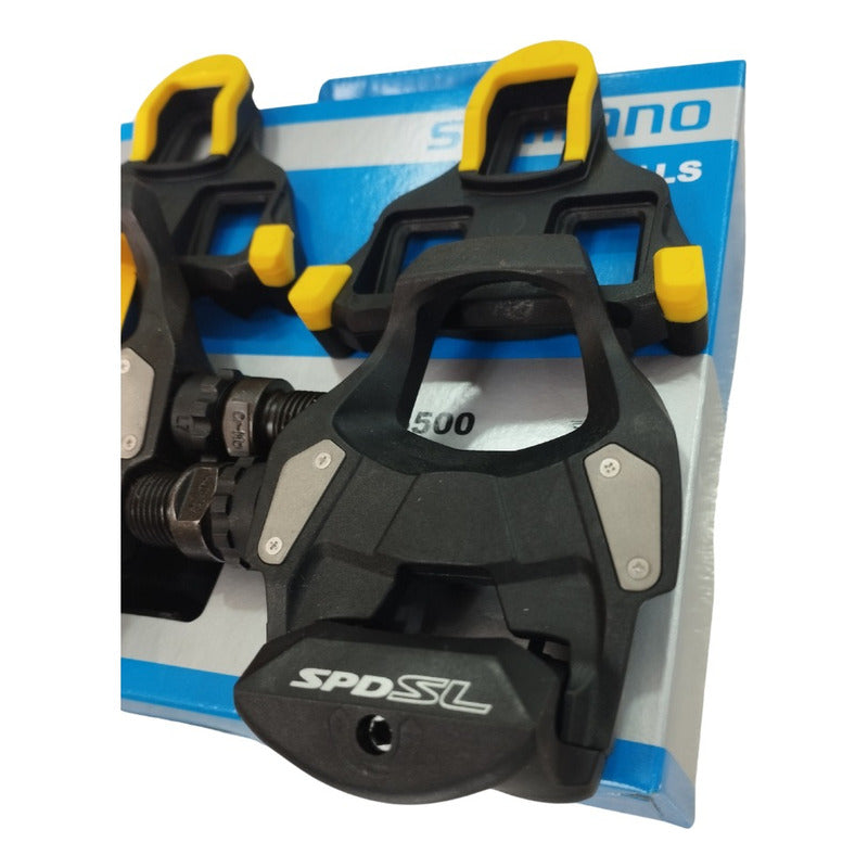 Pedales Bicicleta Shimano Pd-rs500 Ciclismo Ruta  Negro/gris