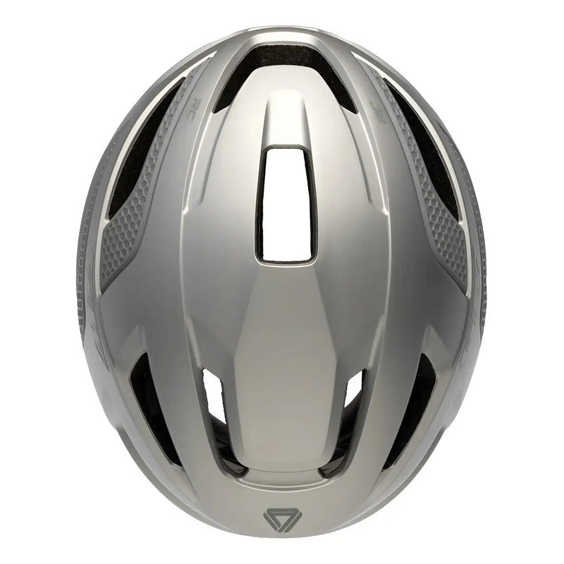 Casco Gw Rc Bicicletas De Ruta Mtb Color Plata Talla M