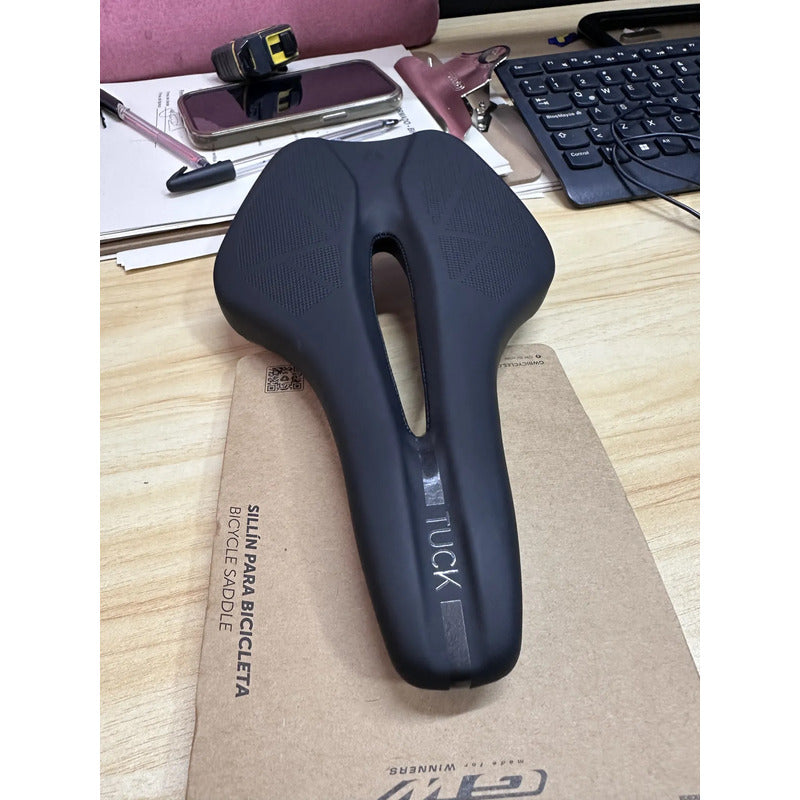 Sillín Gw Ciclismo Bicicleta Ruta Y Mtb Tuck Negro 15 Cm