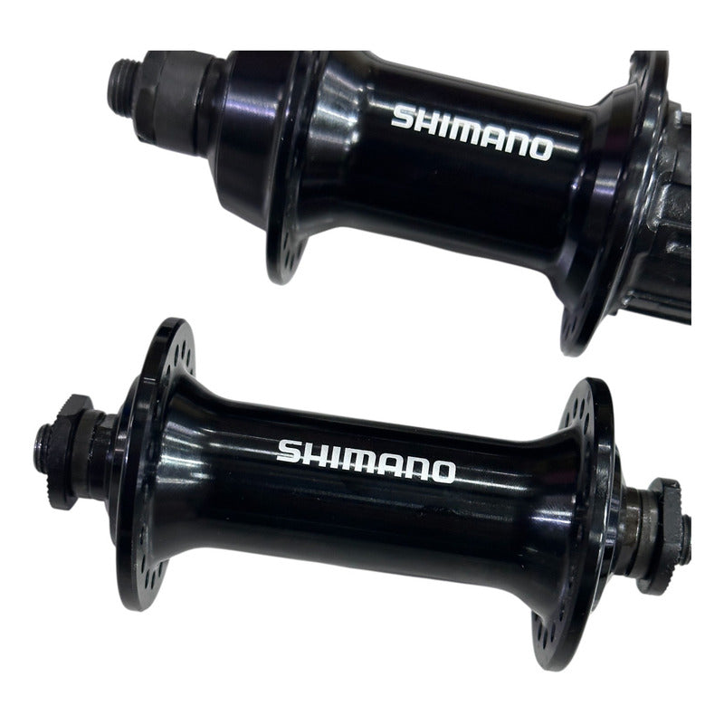 Juego De Manzanas Shimano Rs400 10-11v Herradura 36h Negro