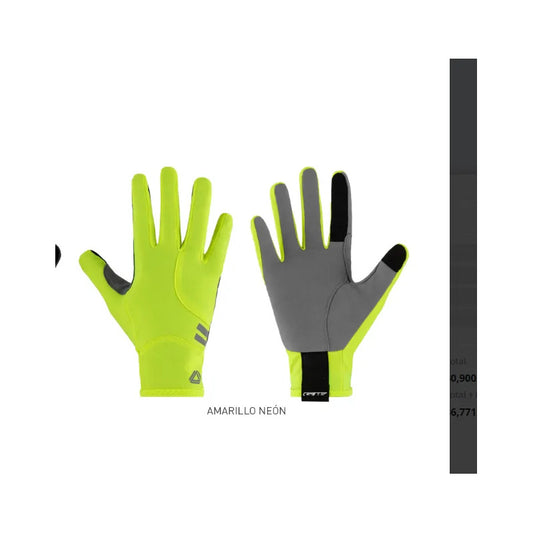 Guantes Ciclismo Mtb Ruta Dedo Largo Gw Hotly Amarillo Neón M