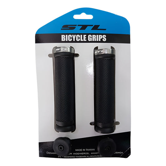 Grips Mangos Stl Tornillo Bicicleta Mtb  Negro