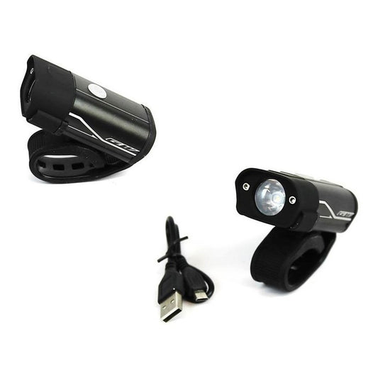 Luz Linterna Bicicleta Gw Alta Luminosidad 500lm Usb Negro