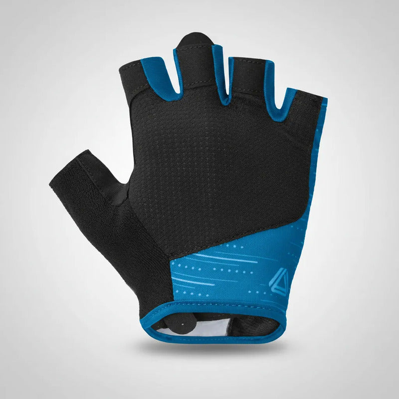Guantes Ciclismo Dedo Corto Gw Jet Gel Azul L