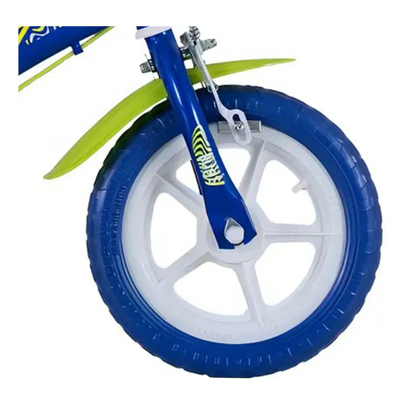 Bicicleta Rin 12 Bugs Gw Con Auxiliares Niños Niñas Liviana Color Azul Tamaño Del Marco 12 Único