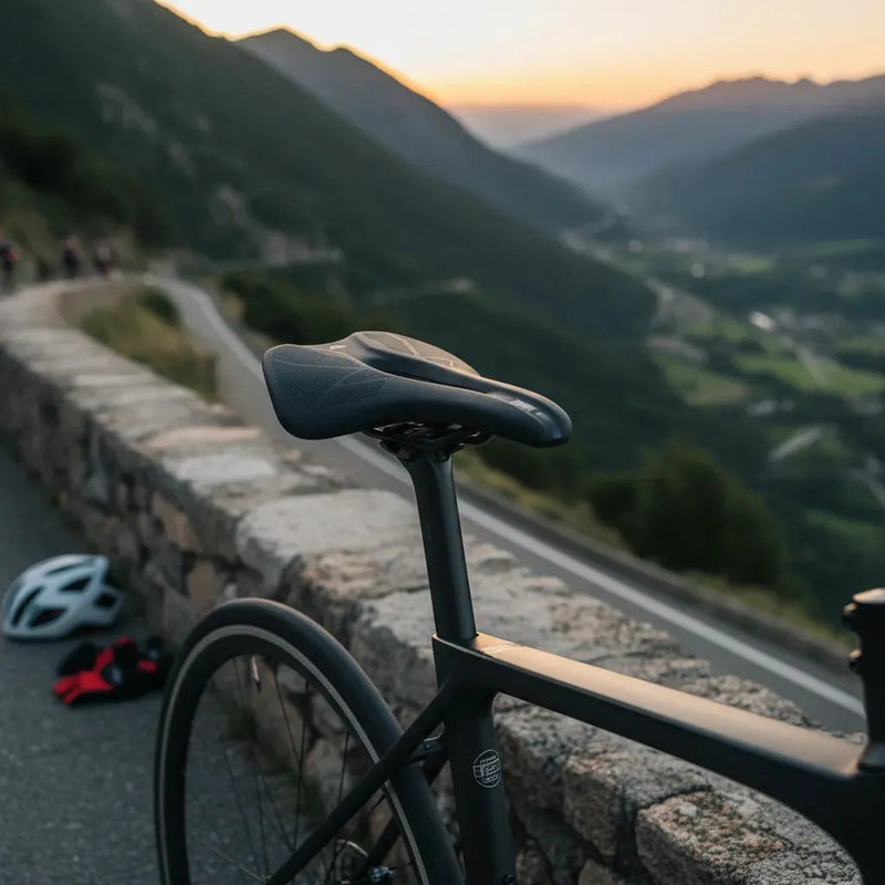 Sillín Gw Ciclismo Bicicleta Ruta Y Mtb Tuck Negro 15 Cm