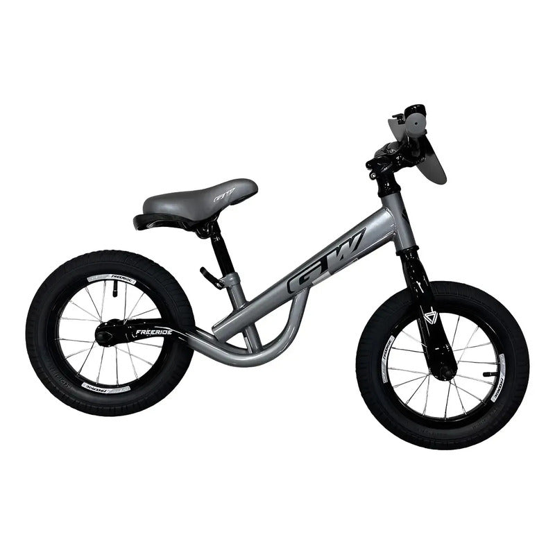 Bicicleta De Impulso Balance Iniciación Gw Freeride Color Gris Metálico