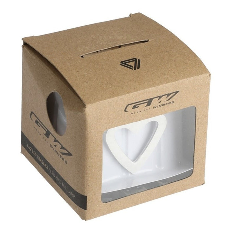 Luz Bicicleta Gw Redonda Corazon Led Recargable Usb