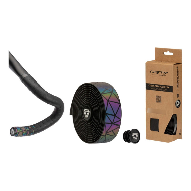 Cinta Manubrio Ruta Gw Dazzling Triangle Bicicletas  Negro