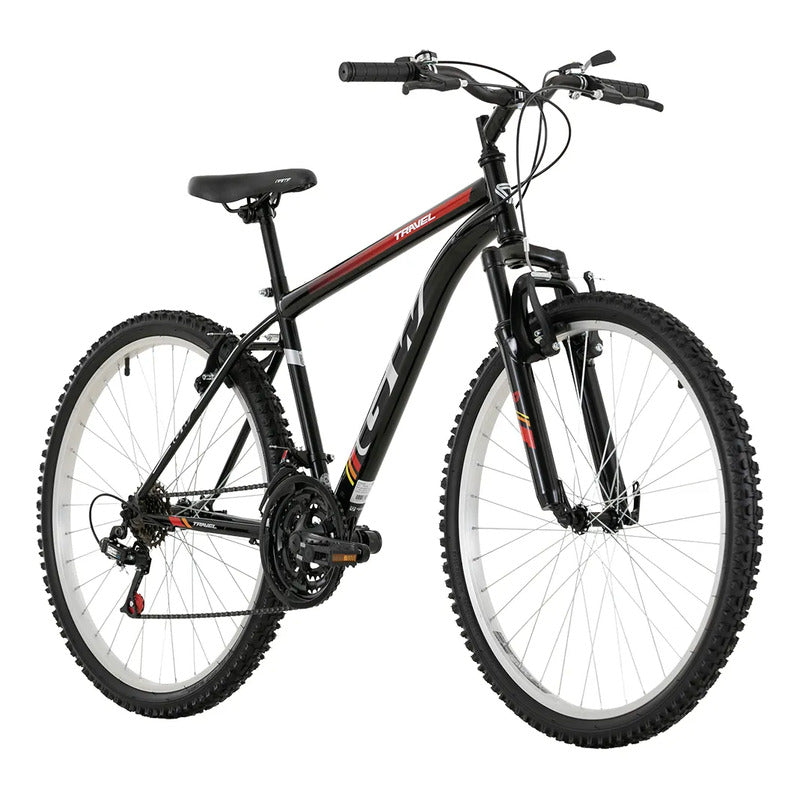 Bicicleta Gw Travel Mtb Aro 24 6v Para Niños Negro 24