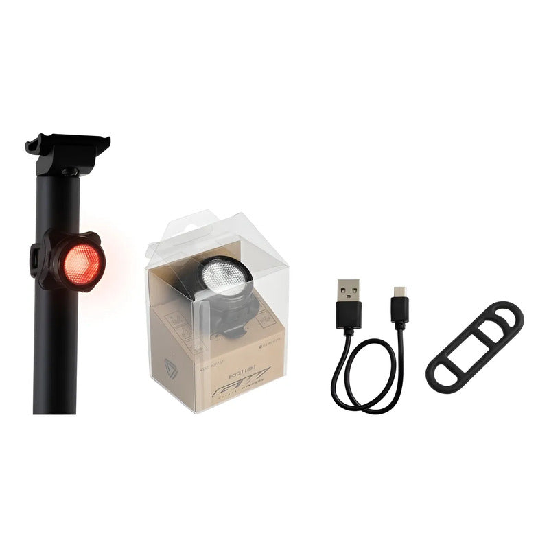 Luz Trasera Gw Bicicleta Federal Negra