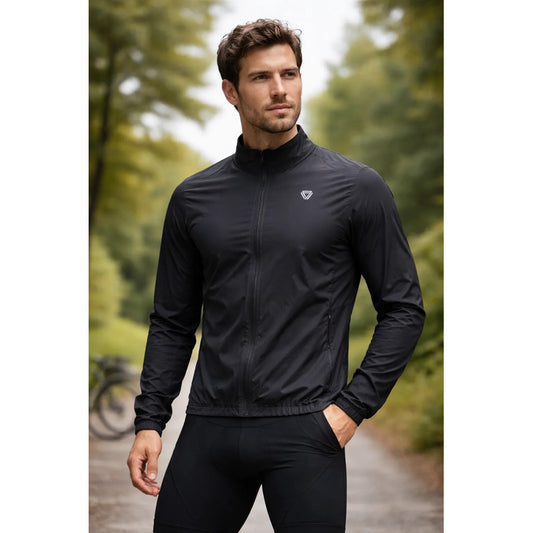 Chaqueta Ciclismo Mtb Ruta Gw Lane Cortavientos Negro L Lisa