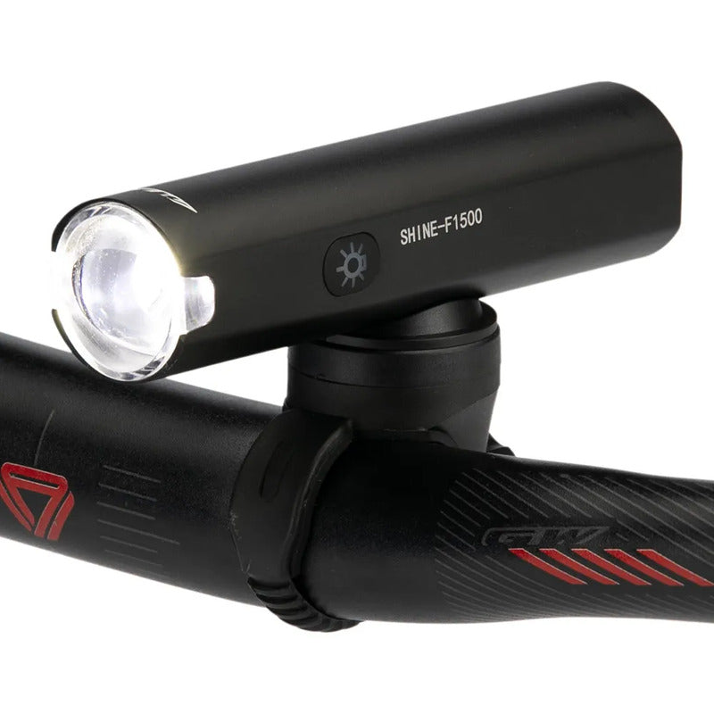 Luz Delantera Para Bicicleta Gw Shine 1500lm Usb Negro