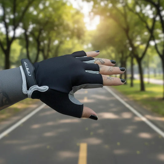 Guantes Gw Original Ciclismo Gira Mtb Y Ruta Comodos Negro Gris S