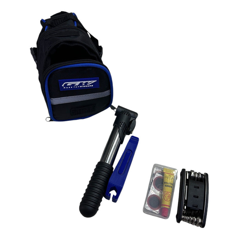 Bolso Herramienta Bicicleta + Kit Herramientas Gw Original