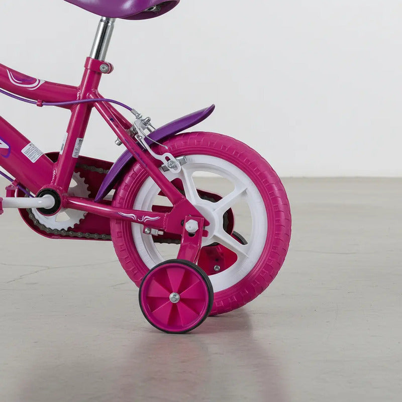 Bicicleta Rin 12 Bugs Gw Con Auxiliares Niños Niñas Liviana Color Rosa Tamaño Del Marco 12 Único