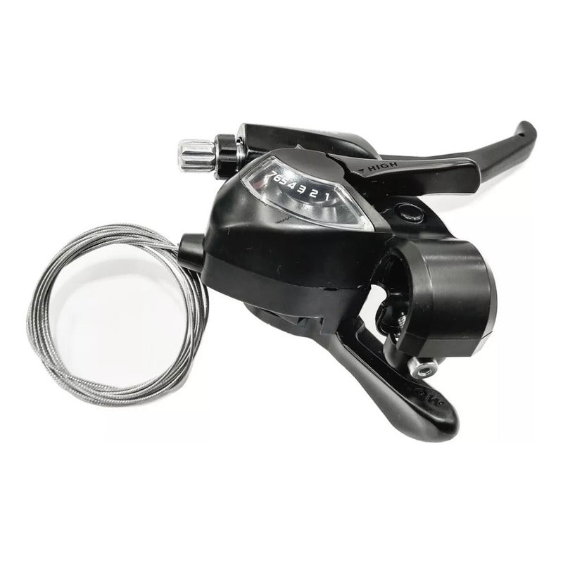 Palancas De Bicicleta Shimano Tourney St-ef41 3x7 Duales Cambios/frenos Negro